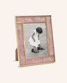 Rose Quartz & 24K Gold Plated Photo Frame, 5x7