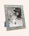 Amazonite & 24K Gold Plated Photo Frame