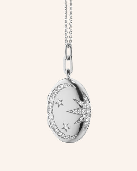 Silver Galaxy Locket