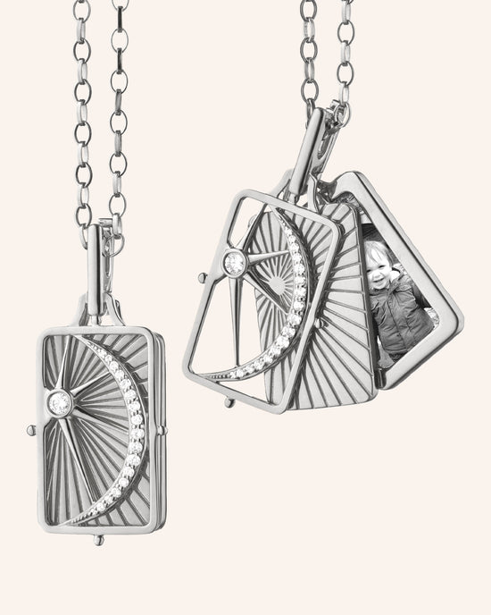 Sun, Moon and Stars Gate Locket