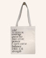 Complimentary Monica Rich Kosann Empowering Words Tote Bag on orders over $300 - Only 1 Gift Per Customer