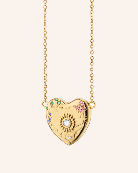 BonBon様】Knobbly Studio HEART LOCKET 2 Photo Heart Locket Silver 