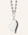 Slim Sterling Silver Heart Locket with Ball Chain