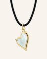 Mother of Pearl Classic Heart 18K Gold Necklace