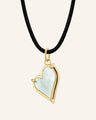 Mother of Pearl Classic Heart 18K Gold Necklace