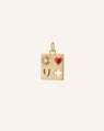 I Love You More Charm with Red Enamel & Diamonds