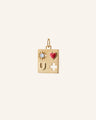 I Love You More Charm with Red Enamel & Diamonds