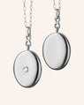 Infinity White Sapphire Locket Necklace
