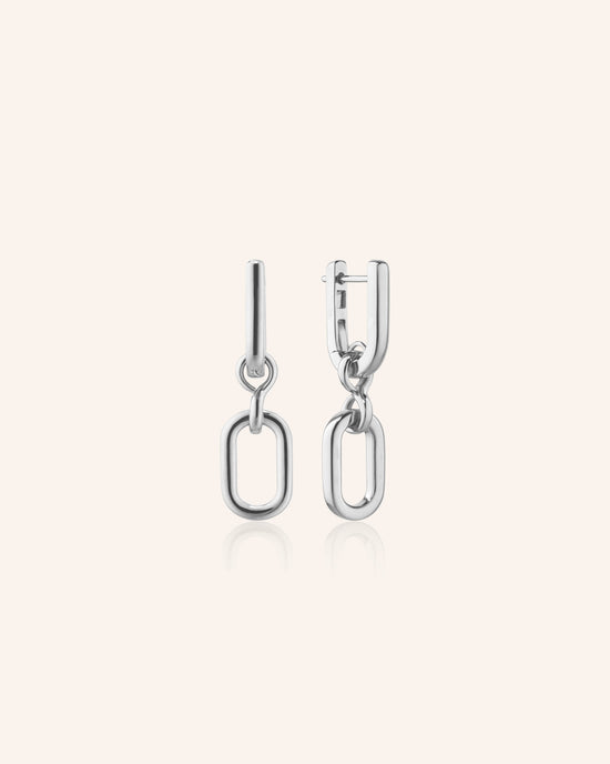 Infinity Sterling Silver Drop Earrings
