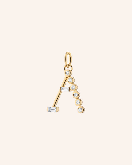 Diamond Initial Pendants