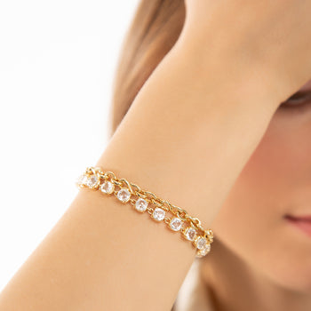 White Gold Bracelets: Trendy Bracelets in White Gold for Women Online