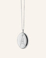 Paris Locket in Sterling Silver with White Sapphires