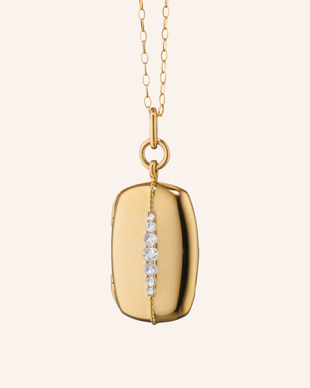 Slim Rectangle Kate Locket Necklace