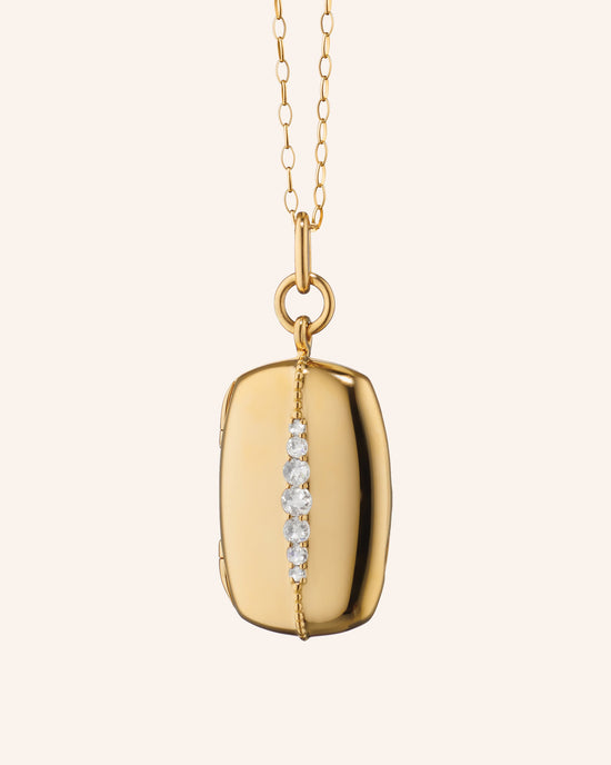 Slim Rectangle Kate Locket Necklace