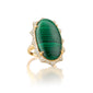 Special Edition “Happiness” Sun Ring with Malachite & Pave Diamond Accents