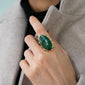 Special Edition “Happiness” Sun Ring with Green Quartz
