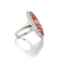 Special Edition “Happiness” Sun Ring with Rhodochrosite & Pave Diamond Accents