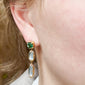 Special Edition Earrings with Green Tourmalines, Blue Moonstones and Diamonds