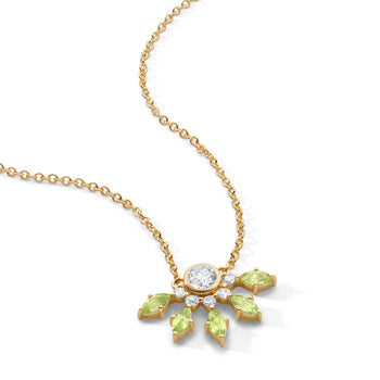 Special Edition Gold Star with Vintage Diamonds and Peridot