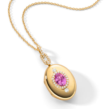 Special Edition Pink Sapphire and Diamond Locket