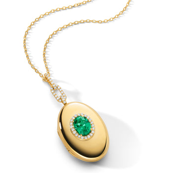 Special Edition Emerald and Diamond Locket