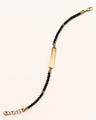 Special Edition Black Spinel Engravable Poesy Bracelet