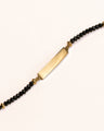Special Edition Black Spinel Engravable Poesy Bracelet