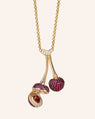 Special Edition Cherries Necklace with Pavé Rubies