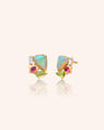 Special Edition Nebula Earring - Opal, Pink Tourmaline & Peridot