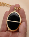 Special Edition 18K Yellow Gold Oval Turquoise Locket