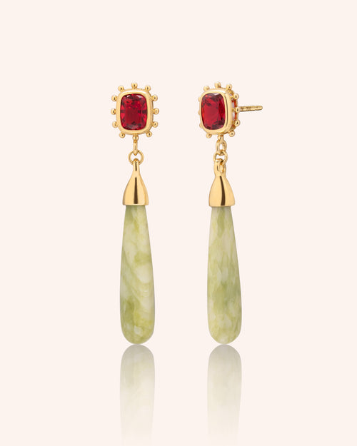 Special Edition Sunrise Noble Serpentine Drop Earrings