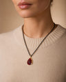 Special Edition Garnet Drop Locket with Diamonds