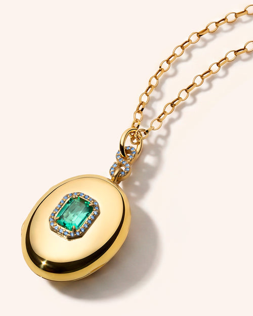 Special Edition Lagoon Tourmaline Oval Locket