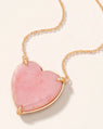 Special Edition Pink Opal Engravable Heart Necklace