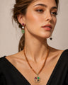 Special Edition Tokens of Luck on Imperial Topaz Strand Necklace and Mismatched Earrings