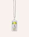 Lemons to Lemonade Necklace in Sterling Silver with Light Yellow Sapphires