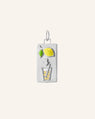 Lemons to Lemonade Charm in Sterling Silver with Light Yellow Sapphires