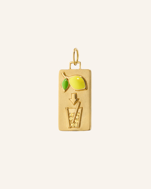 Lemons to Lemonade Charm with Yellow Sapphires