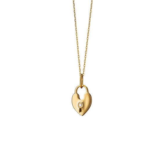 
  
    Heart Shaped Lock Charm Necklace
  
