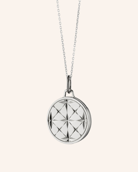 Small Round Mosaic Half Locket