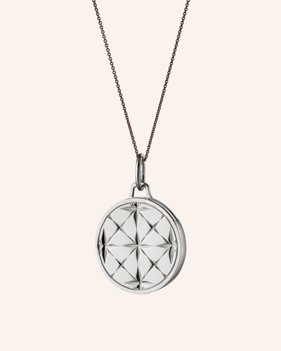 Small Round Mosaic Half Locket