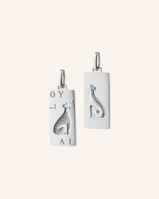 Loyal Dog Sterling Silver Intaglio Charm
