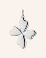 "Lucky" Four Leaf Clover Charm in Sterling Silver