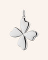 "Lucky" Four Leaf Clover Charm in Sterling Silver