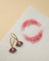 Special Edition Kiss Earrings with Malaya Garnet and Diamonds