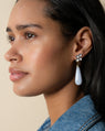 Special Edition "Moondust" Drop Earrings with Banded Chalcedony