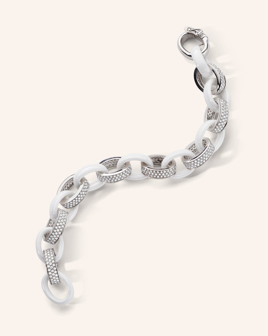 Marilyn White Ceramic Bracelet