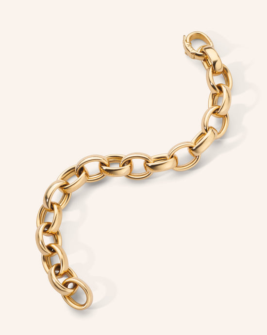 Marilyn Link Bracelet in Yellow Gold