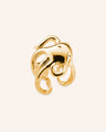 "Intuition" Octopus Ring in 18k yellow gold 