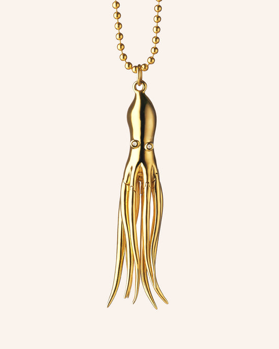 Intuition Octopus Charm in 18K Yellow Gold